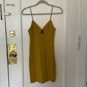 Bodycon olive dress
